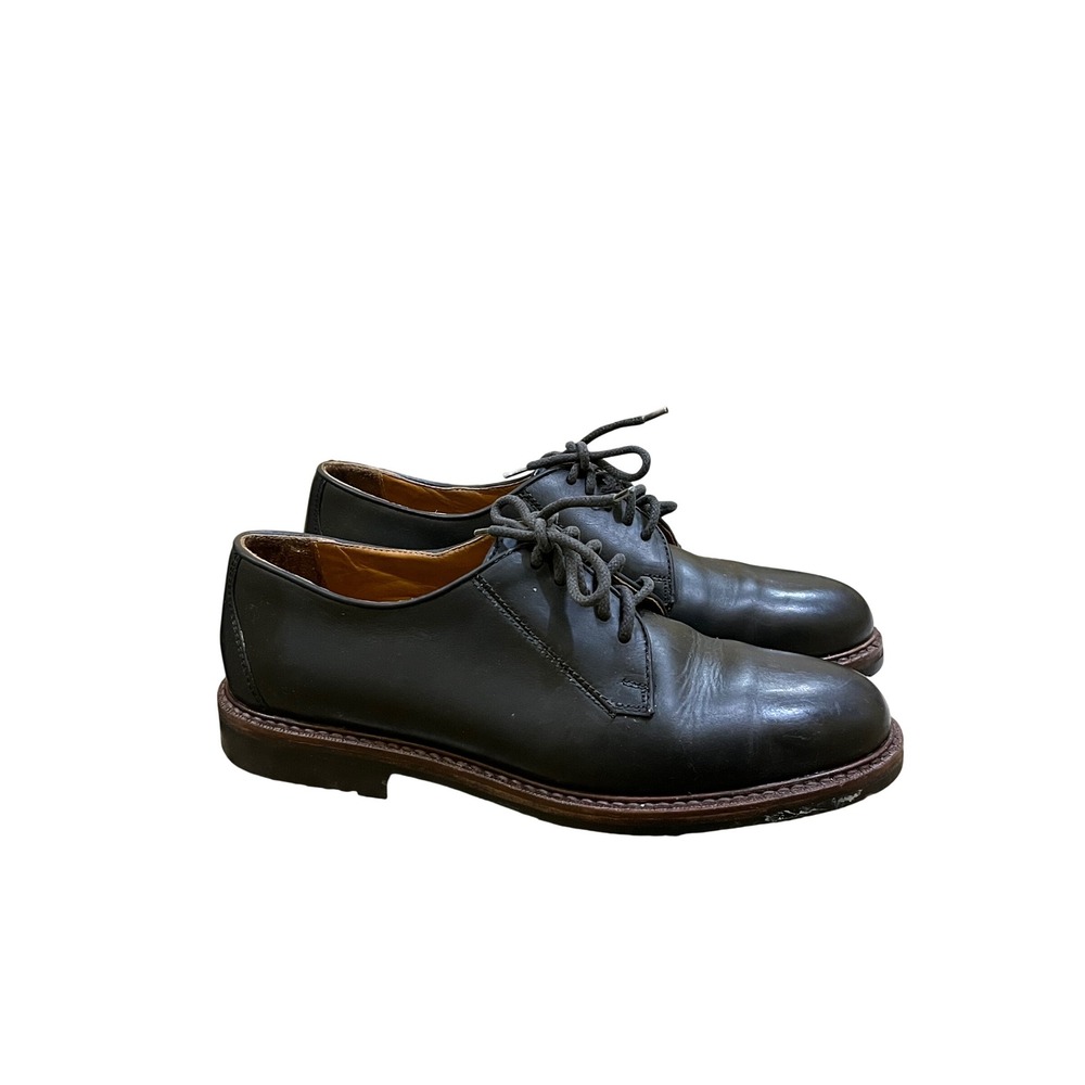Vintage Cole Haan‎ Country Black Leather Lug Sole Oxford Shoes Mens 8M